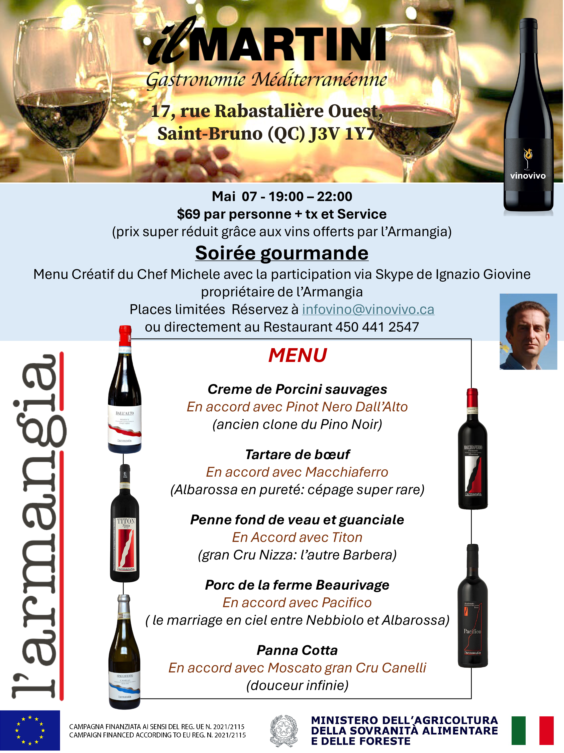 Grande Soirée Gourmande - L'Armangia chez Il Martini